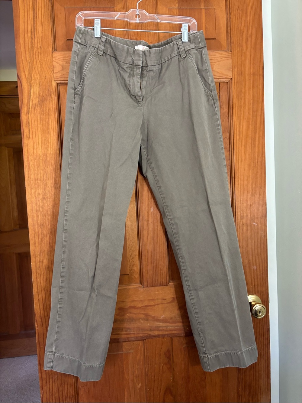 J. Crew Chino Pants in Olive Green
